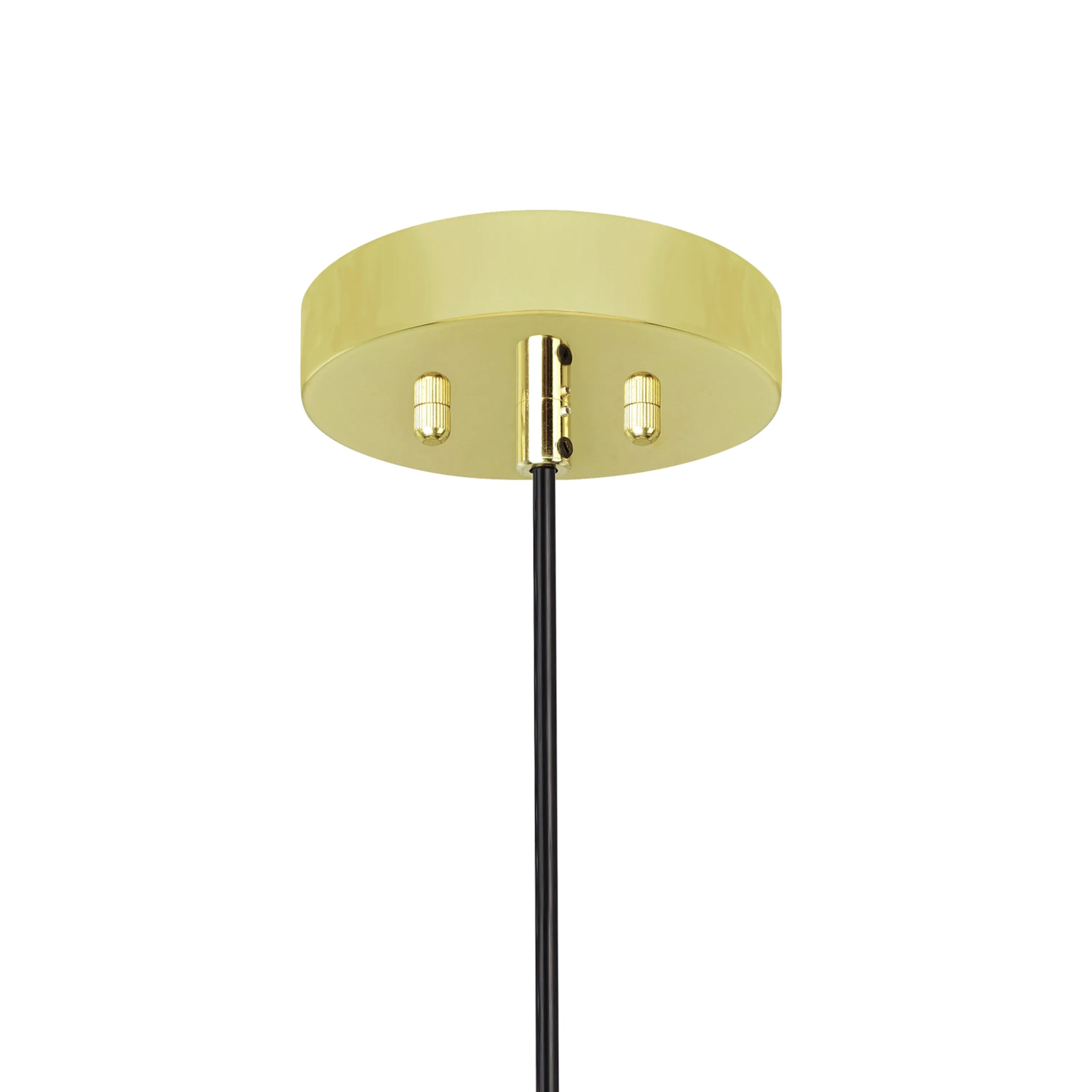 # 61122-11, One-Light Hanging Mini Pendant Ceiling Light, Transitional Design in Polished Brass Finish, 4-1/2" Wide