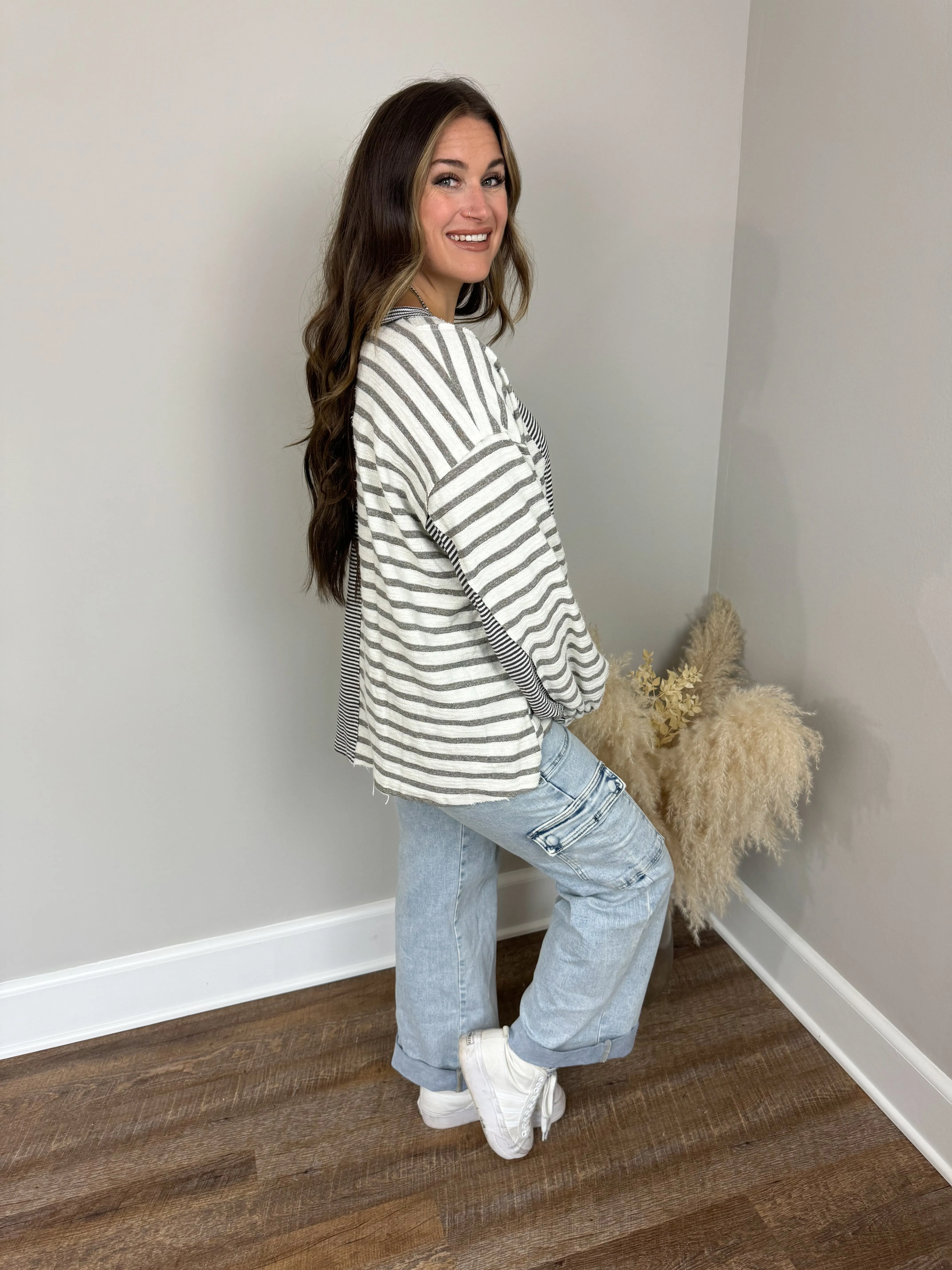 All Night Striped Top FINAL SALE