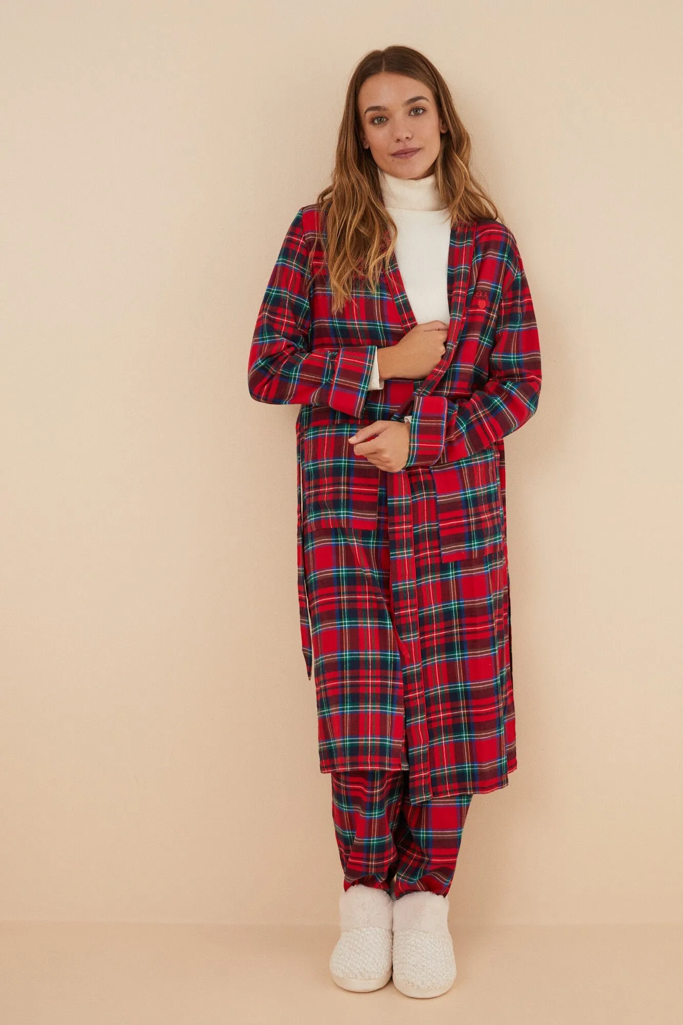 Checkered robe