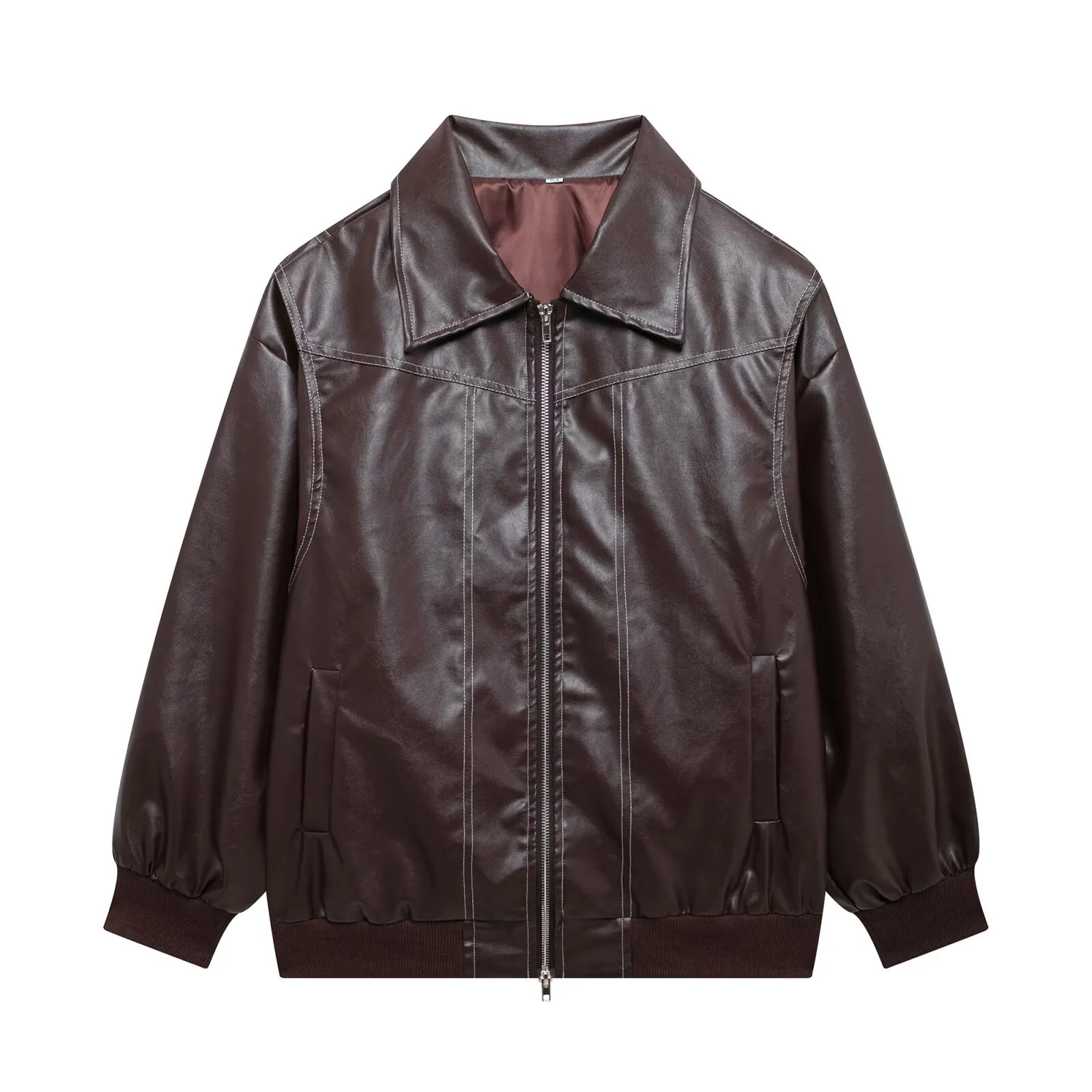 Collared Zipper Jacket
