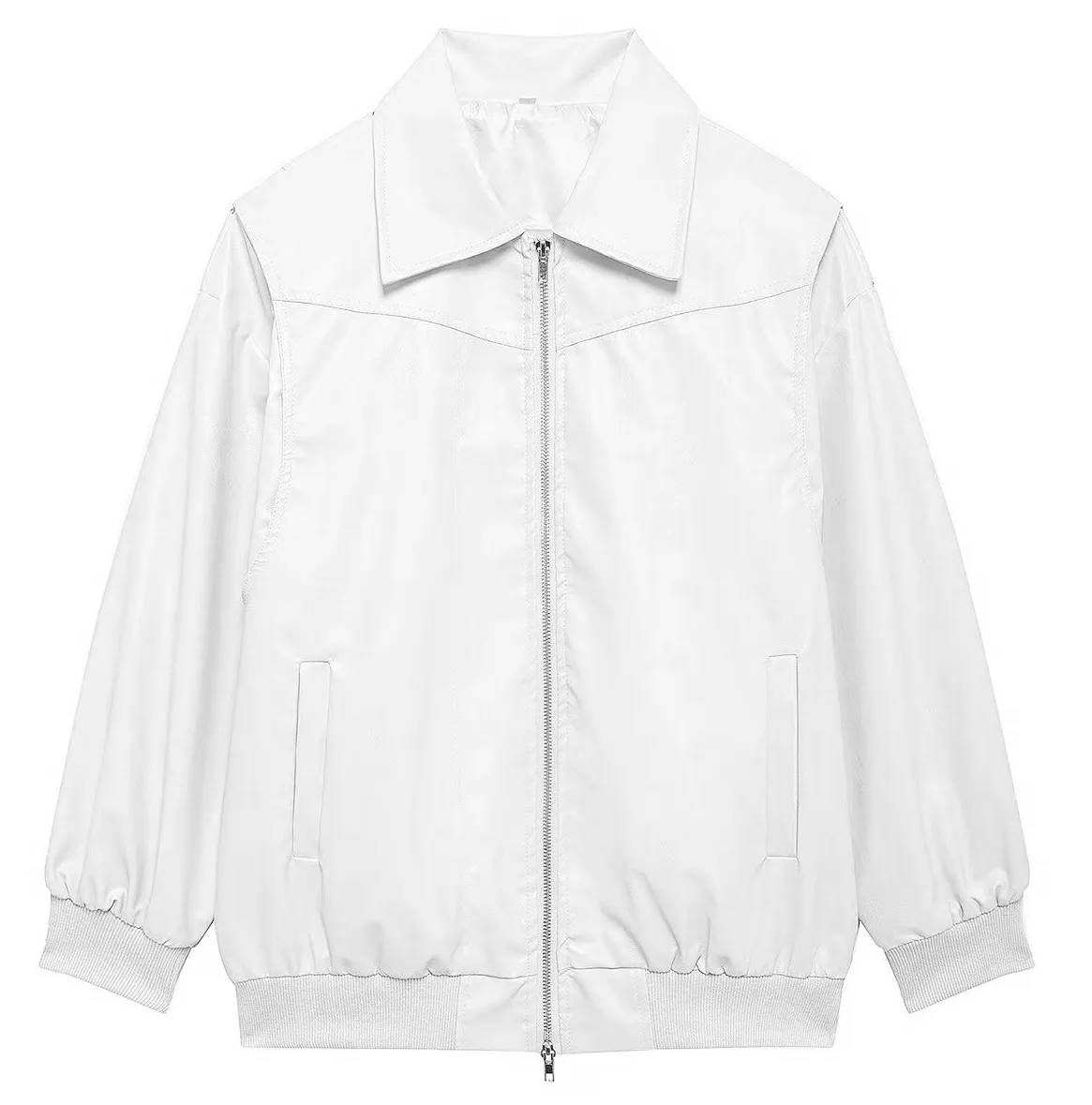 Collared Zipper Jacket