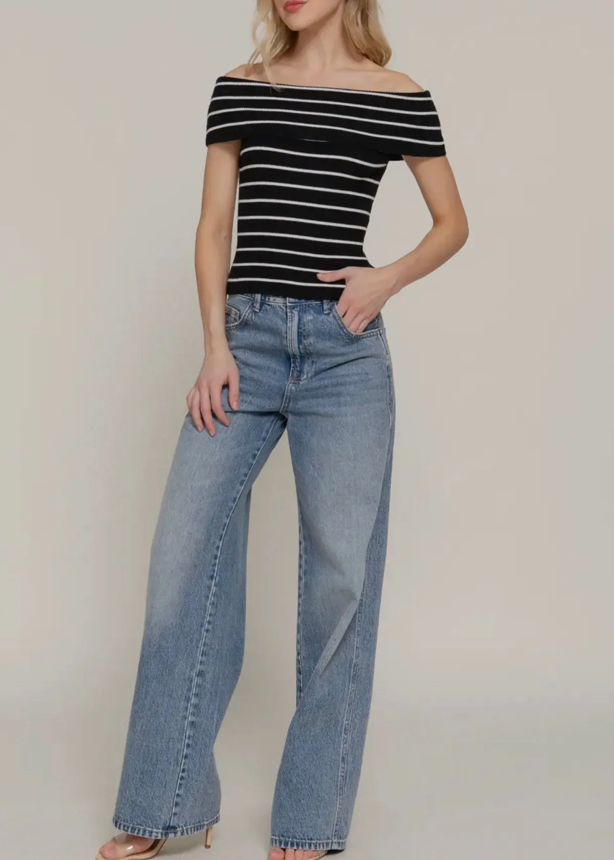 Colleen Off The Shoulder Sweater Top