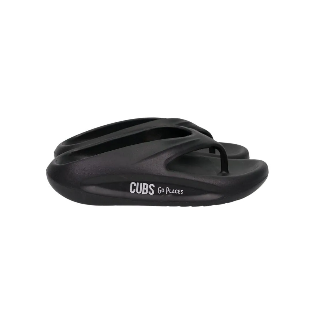 Cubs Chunky high Platform Flip Flop (Black)