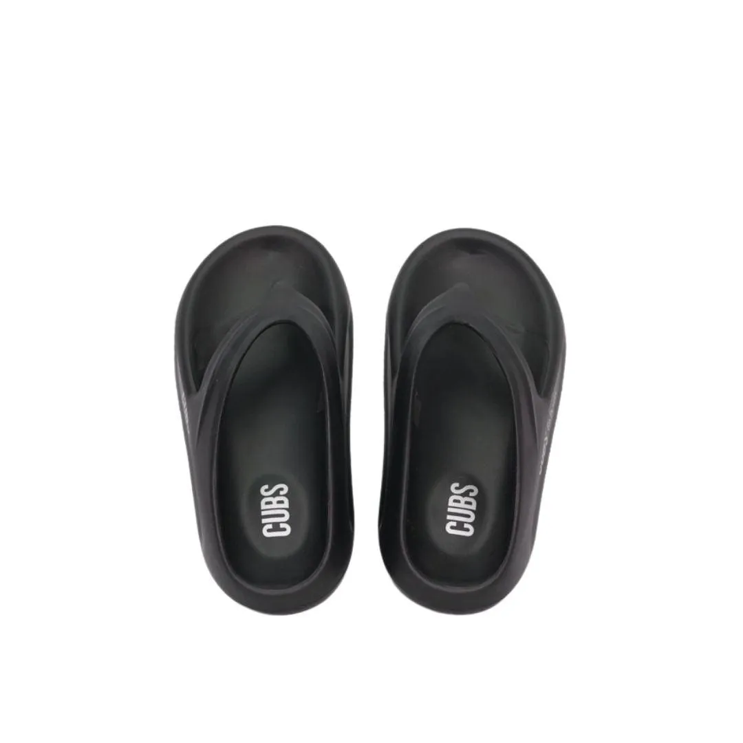 Cubs Chunky high Platform Flip Flop (Black)