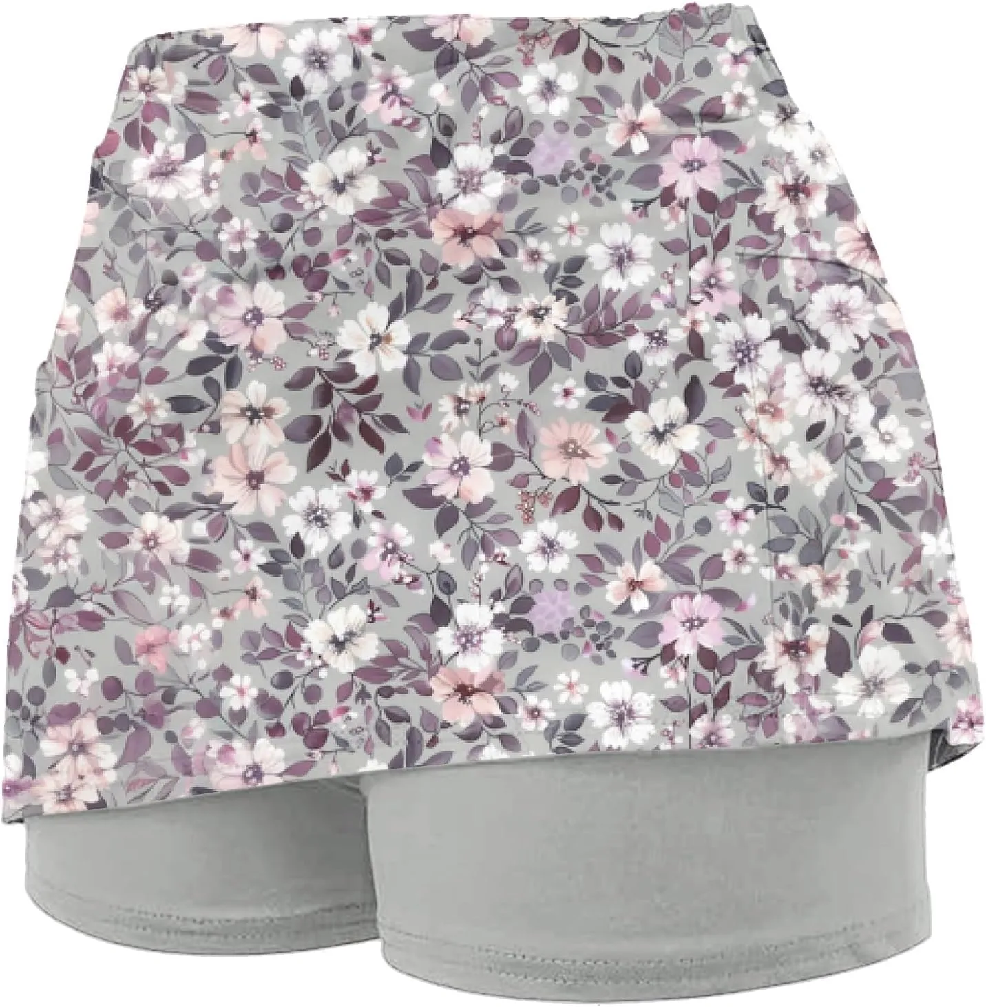 DDAPJ pyju Women Shorts Stretchy Yoga Skort Trendy Floral Print Athletic Skirts Plus Size Golf Athletic Workout Skort