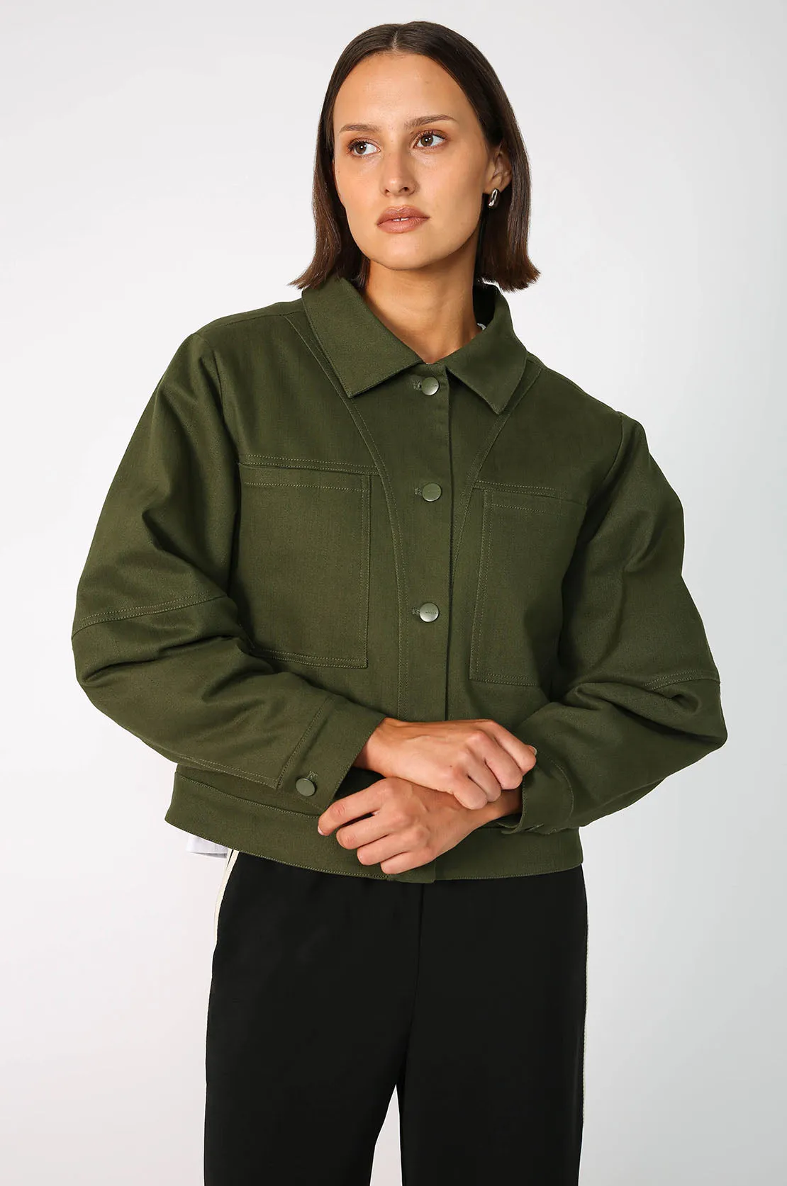 directed jacket / utility green