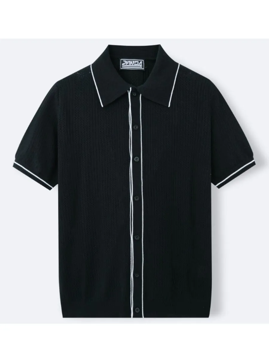 Full Front Button Cardigan Polo