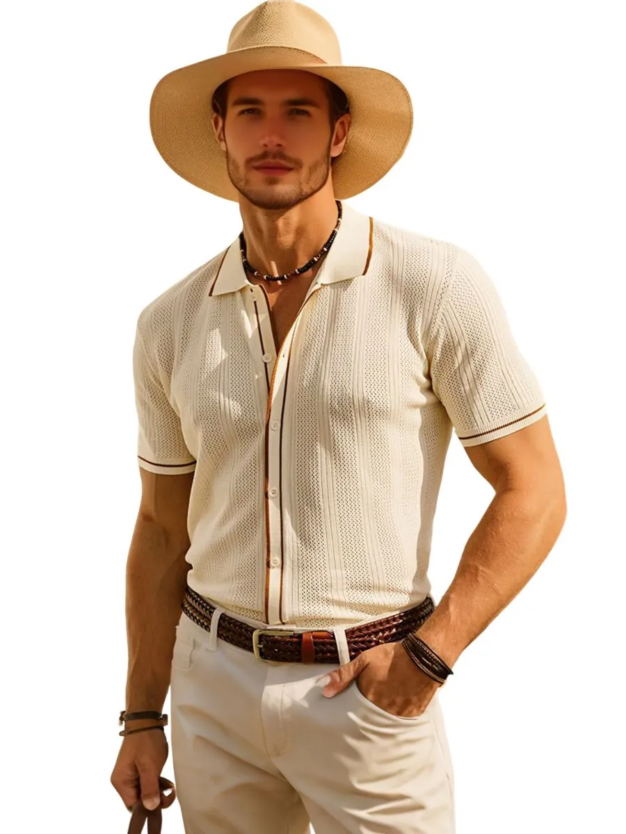 Full Front Button Cardigan Polo