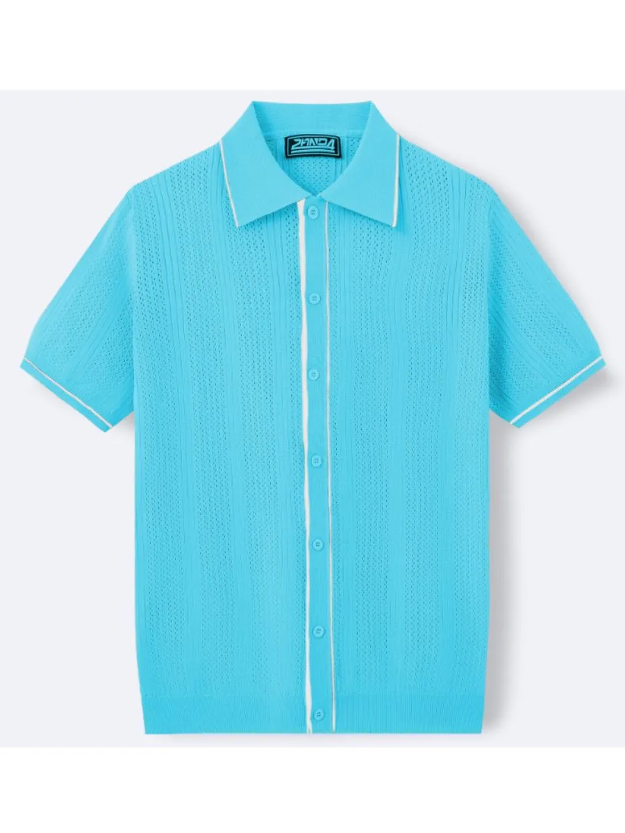 Full Front Button Cardigan Polo