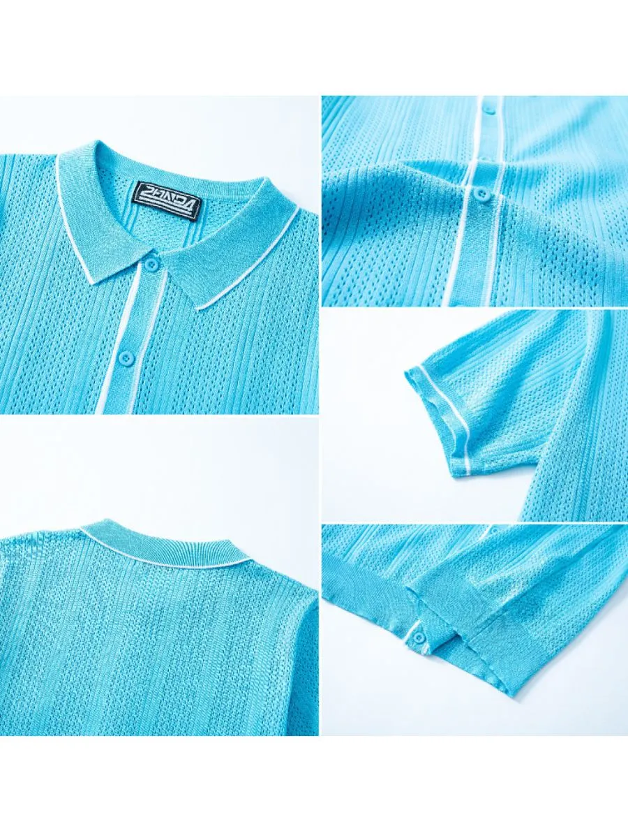Full Front Button Cardigan Polo