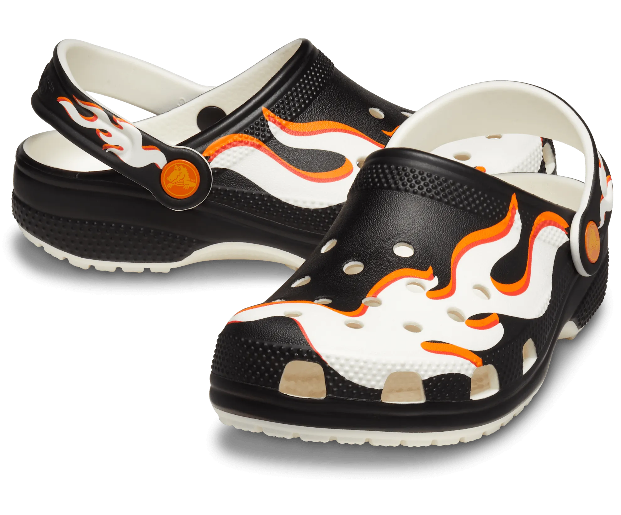 Kids’ Classic Glow-in-the-dark Flames Clog