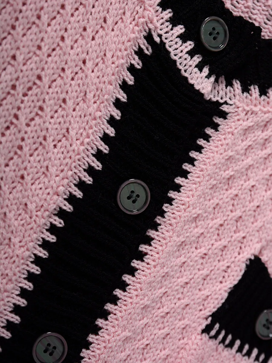 Knitted Cardigan Blouse