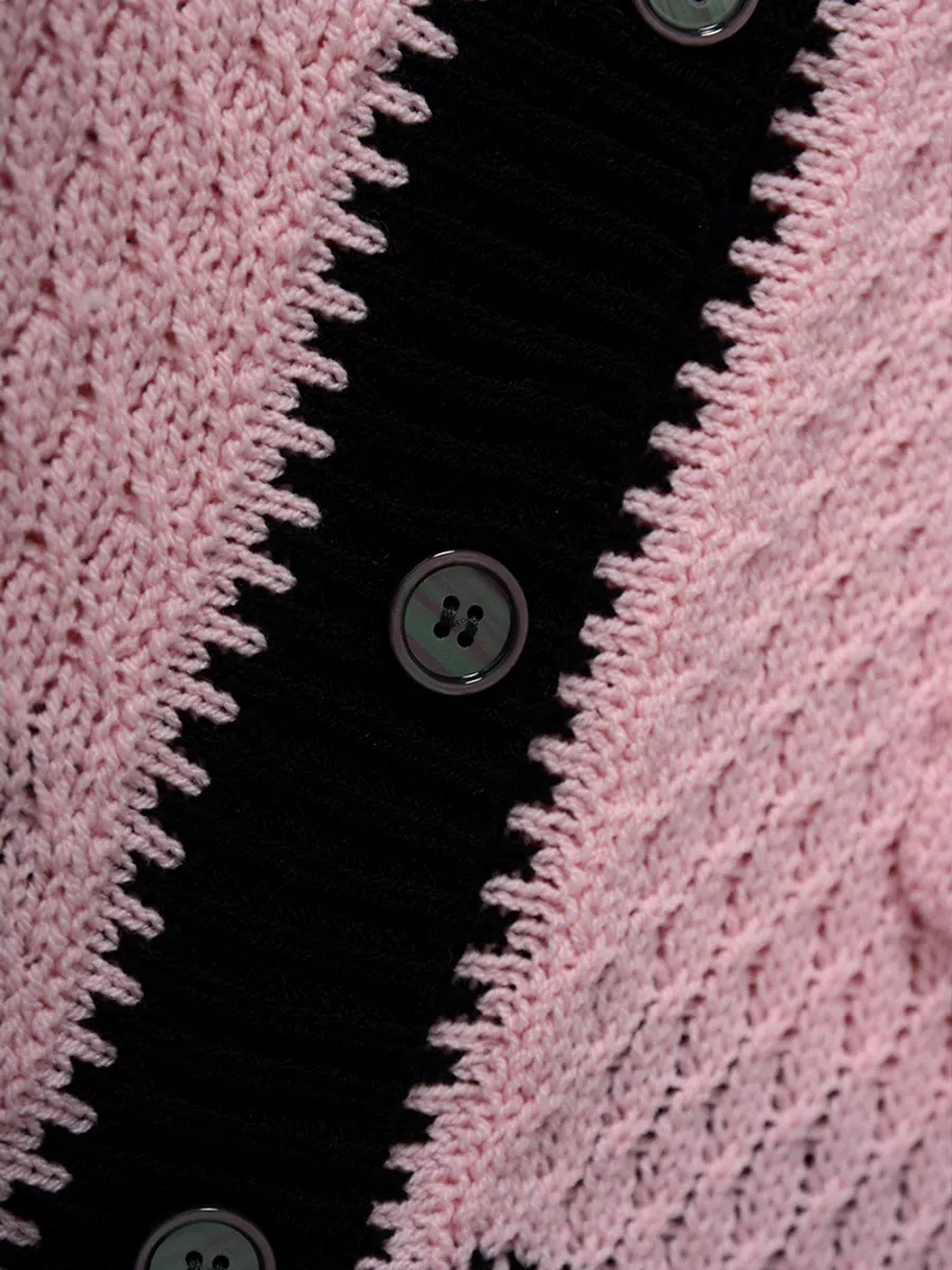 Knitted Cardigan Blouse