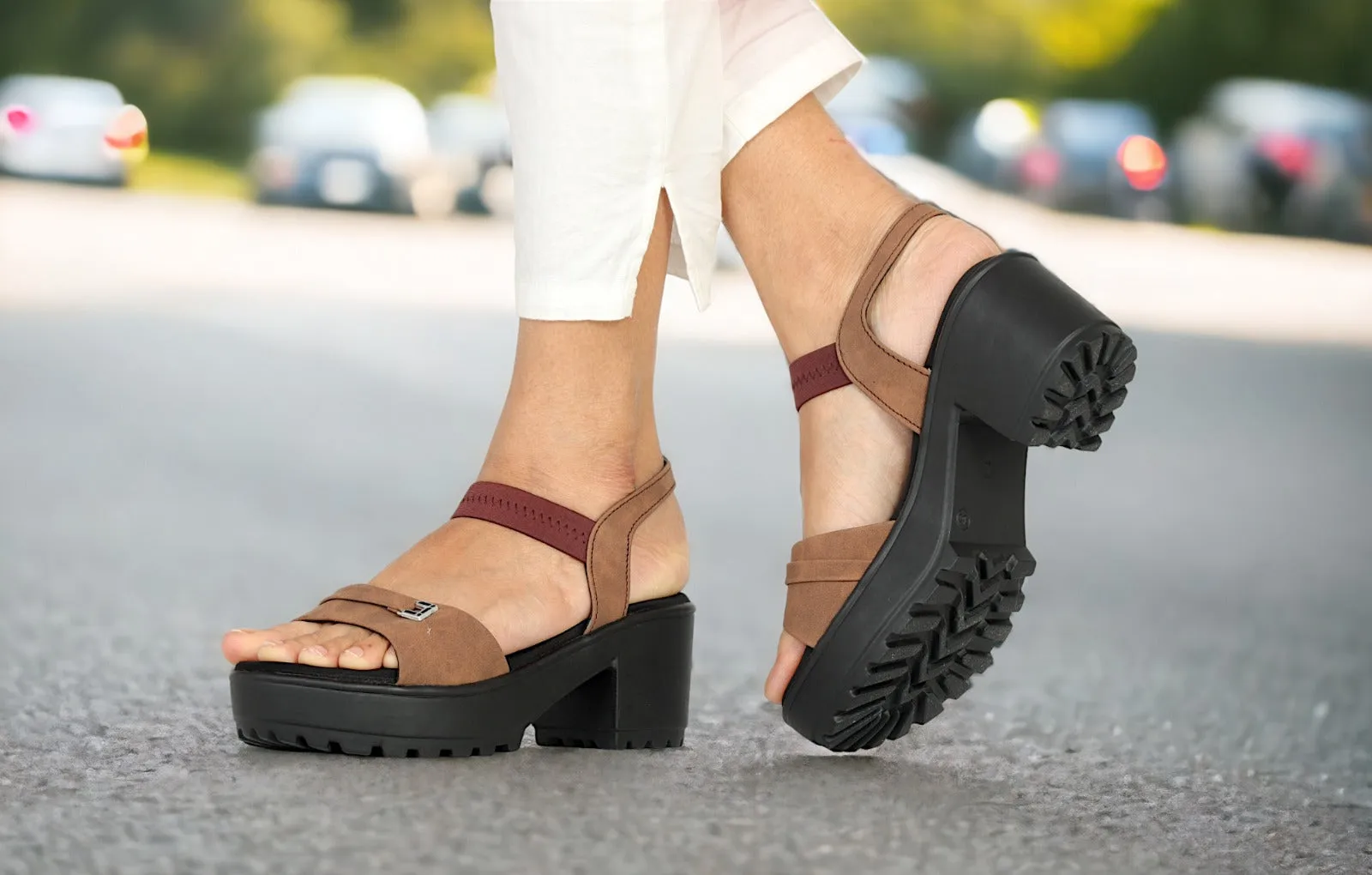 Ladies heel Sandal 911404