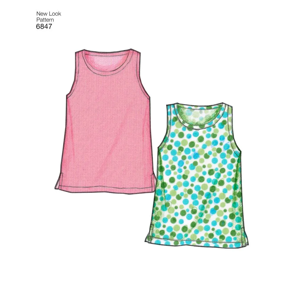 New Look Pattern 6847 Child Sleepwear