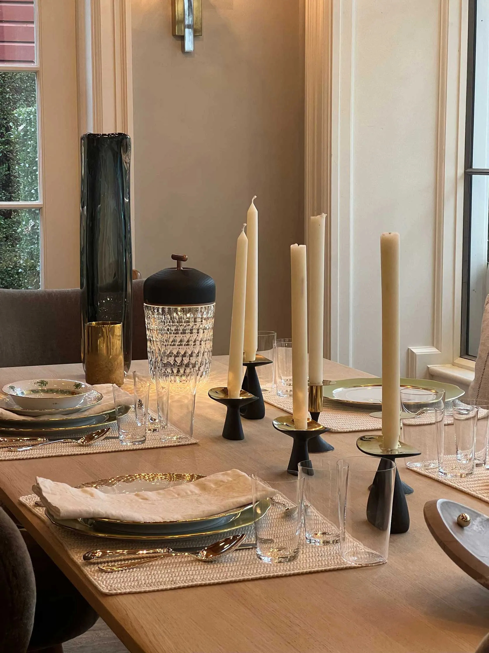 Pair of 12" Church Taper Candles by Greentree Home
