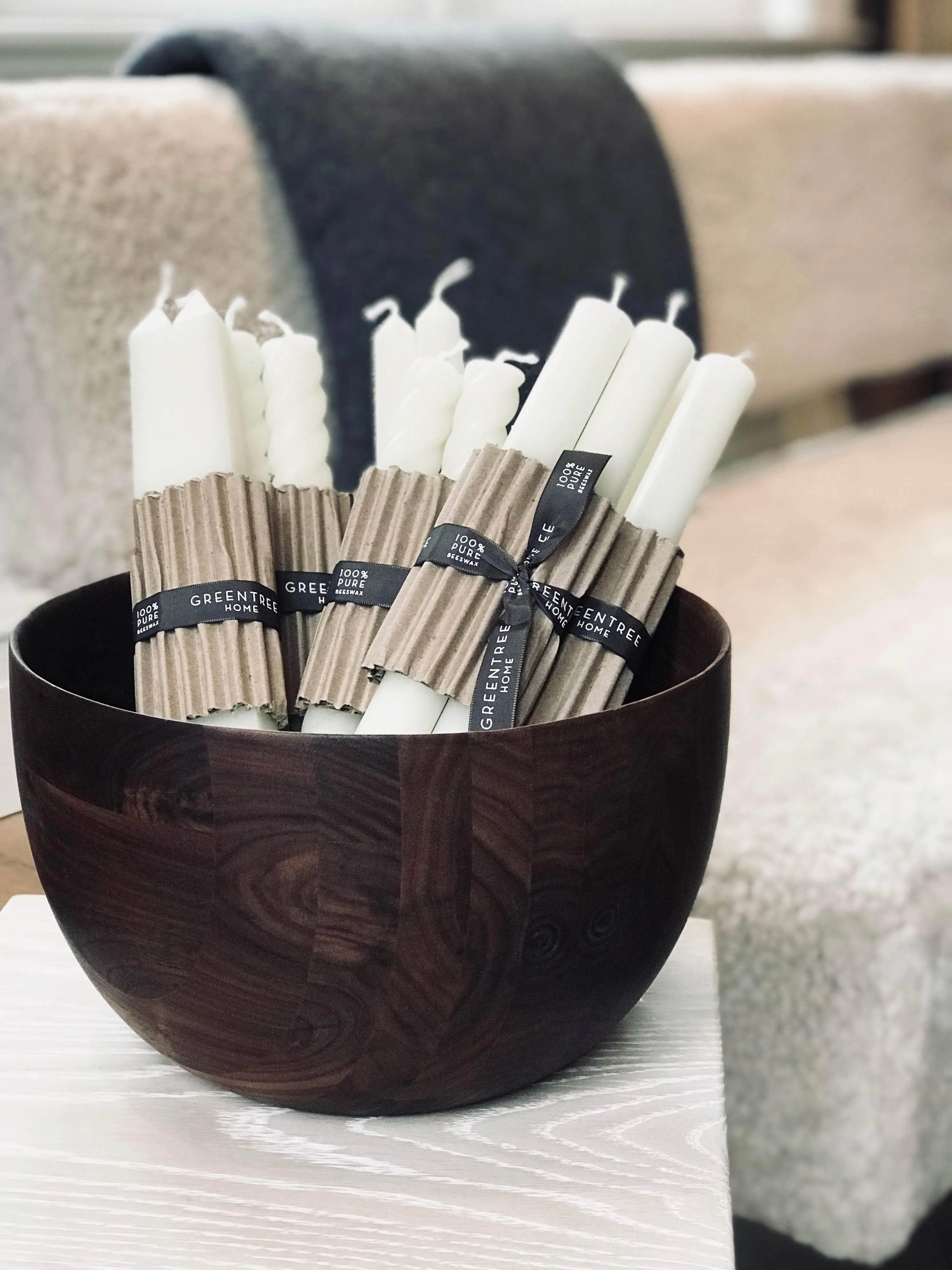 Pair of 12" Church Taper Candles by Greentree Home