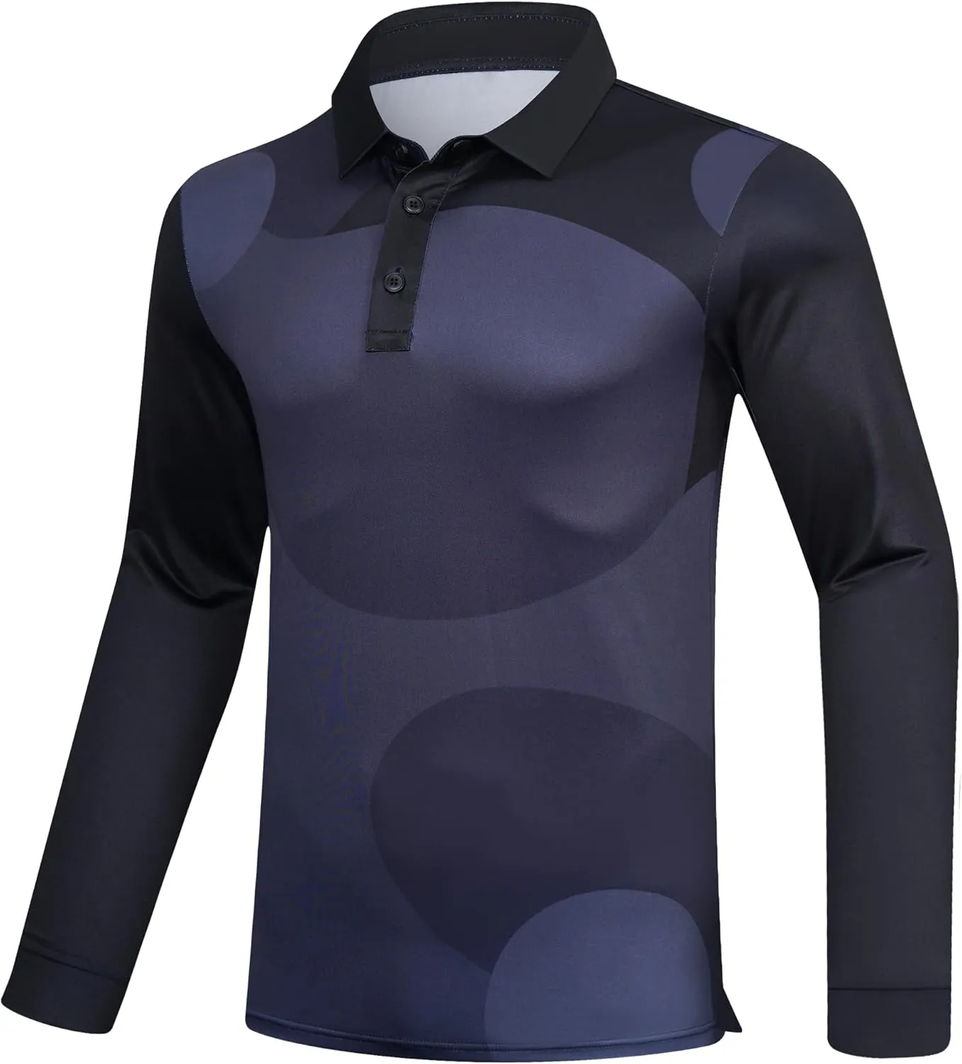 Polo Shirts for Men Long and Short Sleeve  Recycled Outstanding Print Dry Fit Performance Mens Golf Polo Shirts
