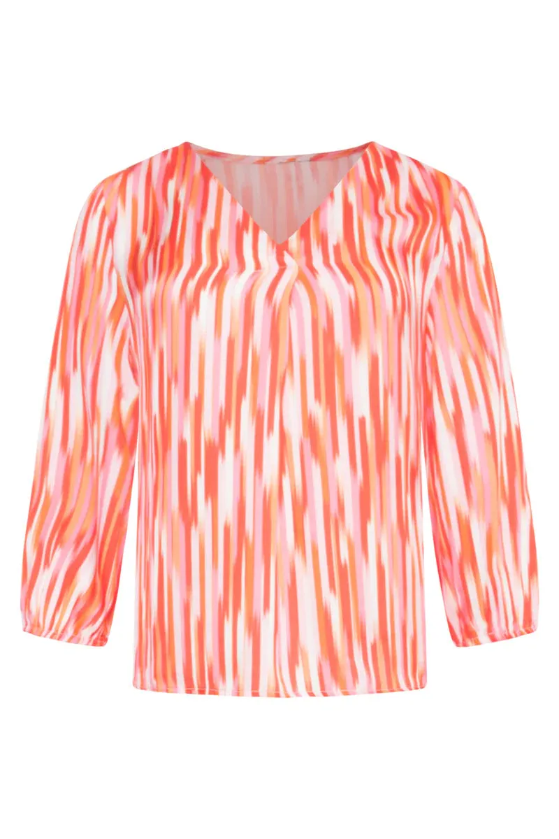 Smashed Lemon Pink Multi Colour Blouse