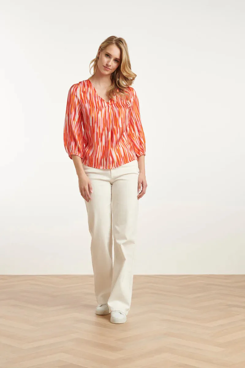 Smashed Lemon Pink Multi Colour Blouse
