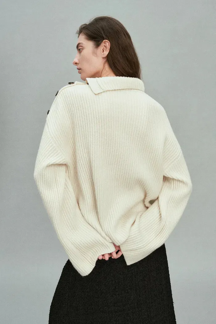Soleil Classic Sweater in Merino-Cashmere Knit