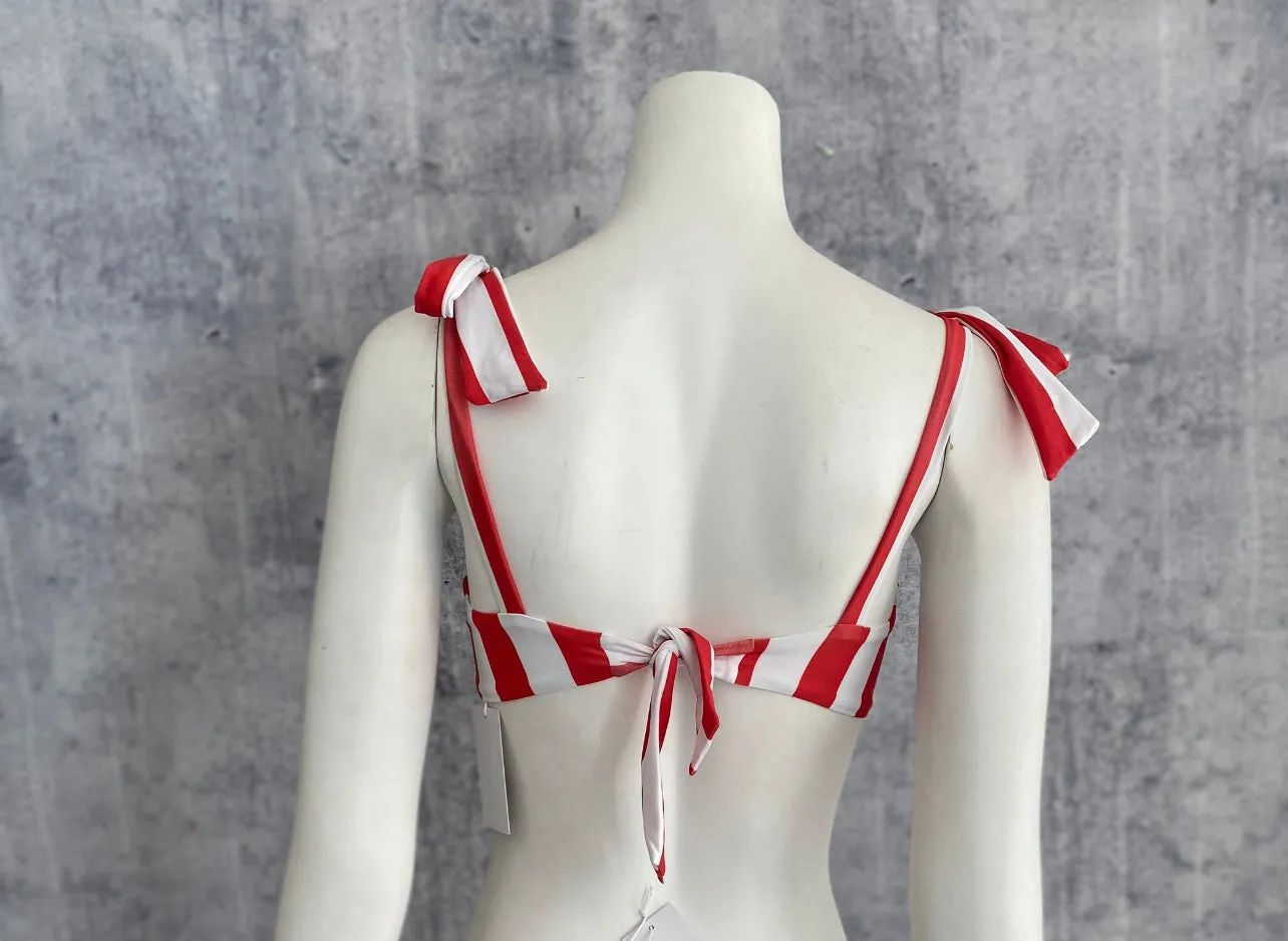 Striped bow tops