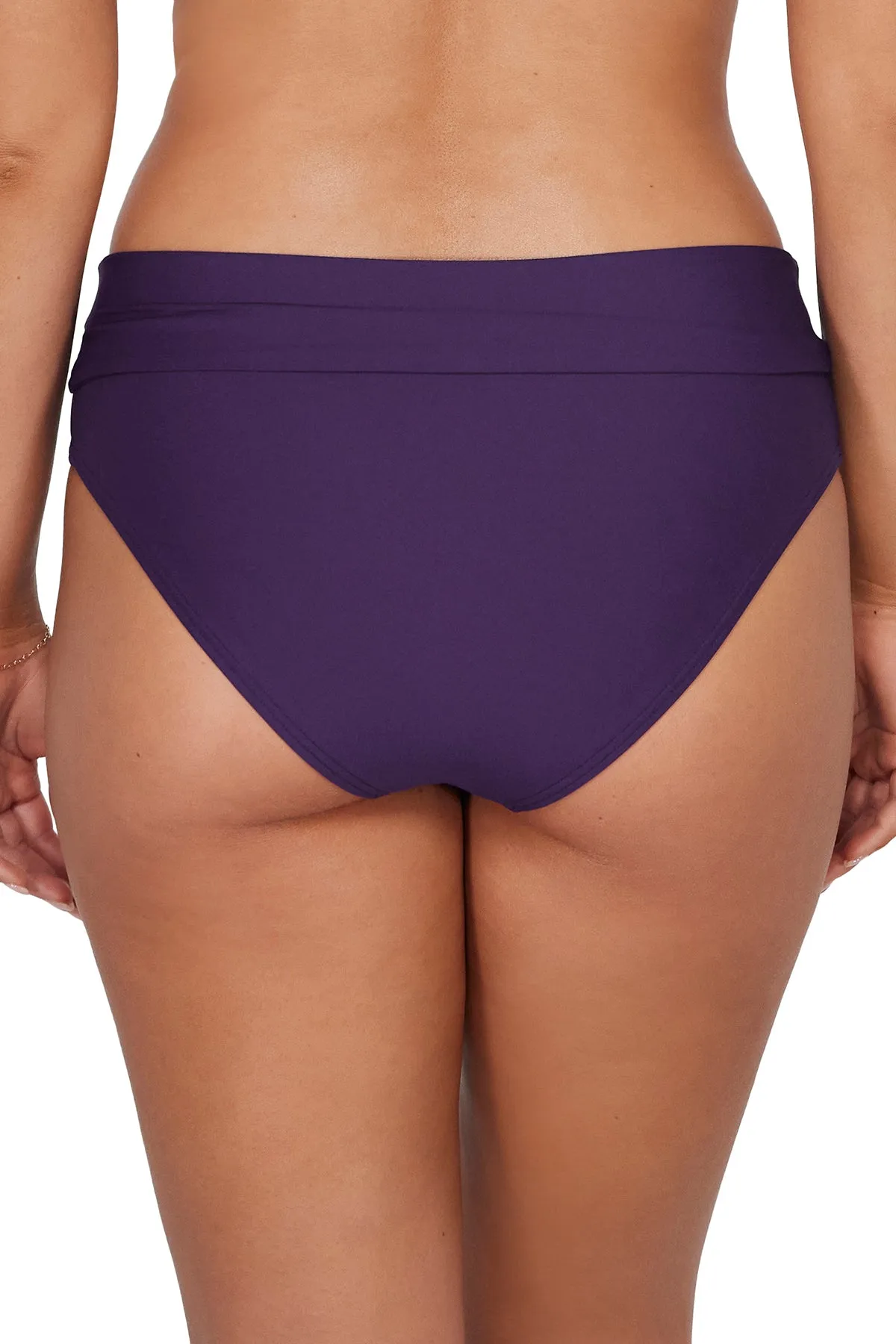 Sunsets Paradise Plum Capri High Waist Bottom