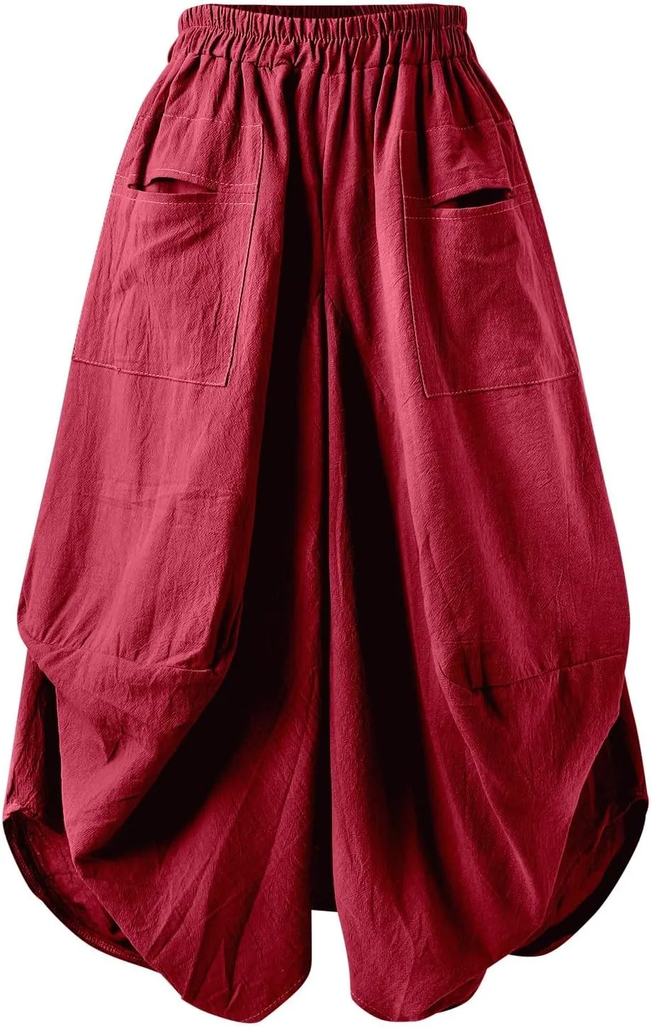 Women's Skirt Ethnic Style Cute Beautiful Loose Skirt Girls Plaid Skirt Size 12